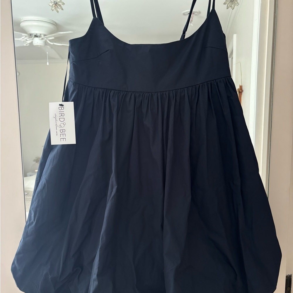 Bird & Bee Navy Bubble Dress